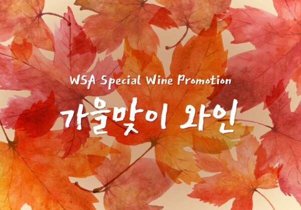 [WSA Special Promotion] 가을맞이 와인
